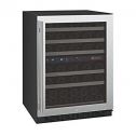 allavino flexcount vswr56-2ssrn - 56 bottle dual zone wine refrigerator with right hinge built-in