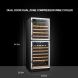 Lanbo 133 Bottle Built-in Dual Zone Dual Door Compressor Wine Refrigerator, 24 Inch Wide - 1