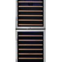 Edgestar Cwr1552dd 141 Bottle 24" Built In Dual Zone Double Door Wine Cooler - Stainless