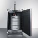Summit Appliance SBC677BIIF 24 Built-In/Freestanding Beer Dispenser with 6.5 cu. ft. Capacity Single Tap Factory Installed Lock Digital Thermostat Casters and Frost Free Operation: Panel Ready" - 1