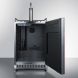 Summit Appliance SBC677BIIF 24 Built-In/Freestanding Beer Dispenser with 6.5 cu. ft. Capacity Single Tap Factory Installed Lock Digital Thermostat Casters and Frost Free Operation: Panel Ready" - 2