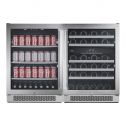 Avallon Awbv15246 Built-In 48" Wide 46 Bottle Capacity Wine Cooler - Stainless Steel