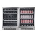 Avallon Awbv46152 Built-In 48" Wide 46 Bottle Capacity Wine Cooler - Stainless Steel