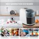 Cloud Mountain Portable Ice Maker Countertop - 9 Ice Cubes Ready in 6 Mins - Makes 26 lbs Ice in 24 hrs -  Electric Ice Making Machine with Basket and Ice Scoop, White - 3