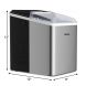 Costway (EP24023) Countertop Stainless Steel Ice Maker - 1