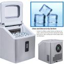 Home Portable Countertop Ice Maker Machine for Crystal Ice Cubes in 48 lbs/Day with Ice Scoop