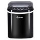 GHP 6-13 Minutes Operating Cycle Black ABS Mini Portable Electric Ice Maker Machine - 1
