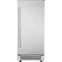 Hanover The Vault 15 In. Stainless Steel Undercounter Ice Maker with Reversible Door and Touch Controls