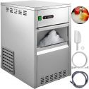 VEVOR 55LBS/24H Snowflake Ice Maker Commercial Ice Machine Countertop Stainless Steel
