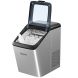 Stainless Steel Ice Maker Countertop Self-Clean Function 33Lbs/24Hrs Machine - 0
