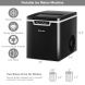 10"x14"x11.5" Portable Black Countertop Ice Maker Machine with Ice Scoop - 3