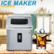 Portable Countertop Ice Maker Machine for Crystal Ice Cubes in 48 lbs/24H with Ice Scoop for Home Use - 0