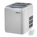 44-Lbs Capacity Portable Silver Electric Countertop Ice Maker Machine with Scoop