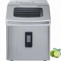MRS Portable Countertop Ice Maker Machine for Crystal Ice Cubes in 48 lbs/24H with Ice Scoop for Home Use