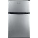 Amana Energy Star 3.1-Cu. Ft. Dual-Door Mini Refrigerator with Top-Mount Freezer, Black with Stainless-Look Door - 0