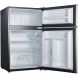 Amana Energy Star 3.1-Cu. Ft. Dual-Door Mini Refrigerator with Top-Mount Freezer, Black with Stainless-Look Door - 1