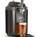 HomeCraft CBD5BS Black Stainless Steel Easy-Dispensing Tap Beer Growler Cooling System Includes Reusable Growler & CO2 Cartridges