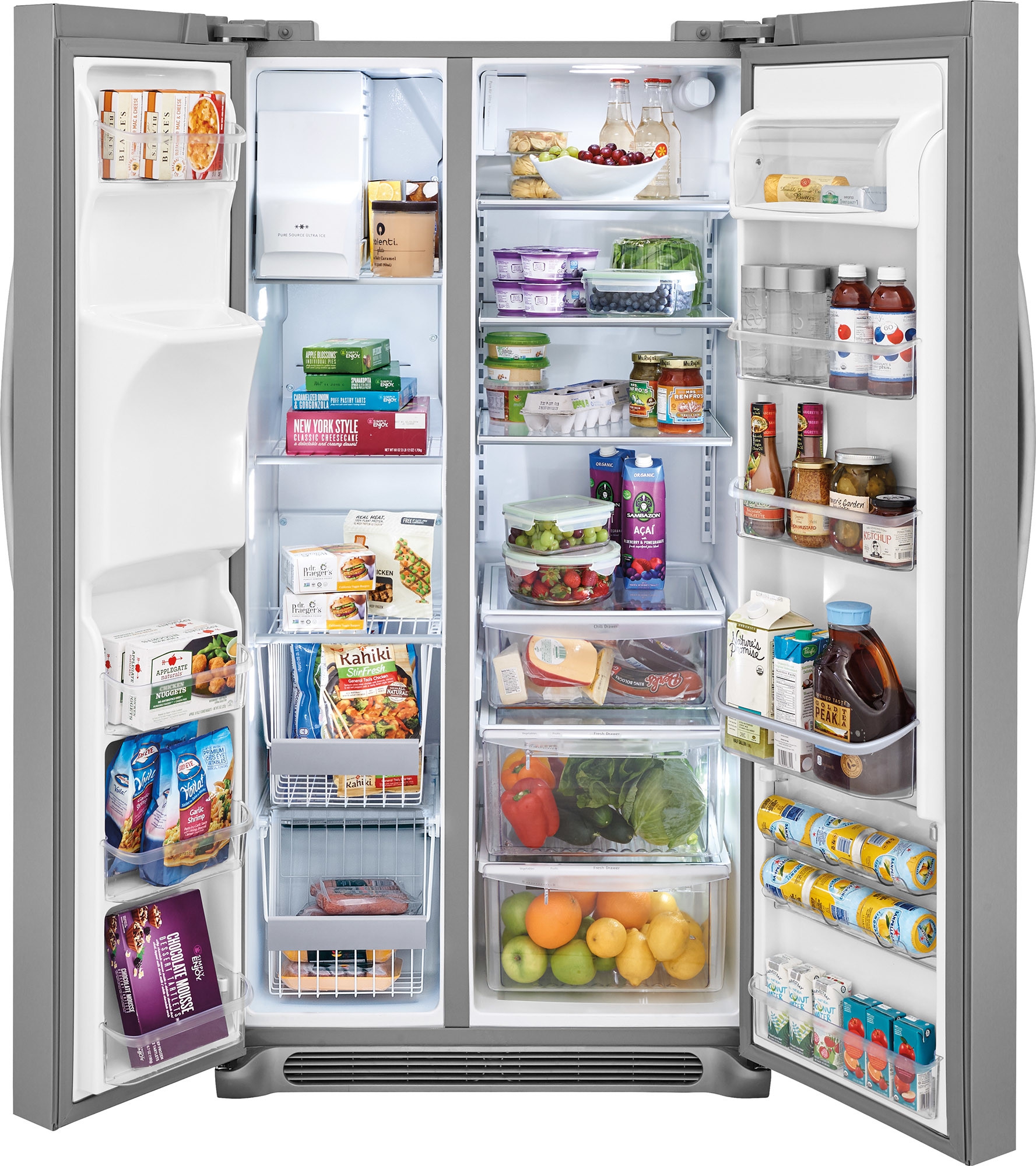 Frigidaire Black Side-by-Side Refrigerator: Spacious Storage And Style