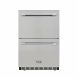 thor kitchen 24" indoor and outdoor double drawer under-counter refrigerator in stainless steel 5.3cu.ft trf2401u - 0