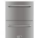 thor kitchen 24" indoor and outdoor double drawer under-counter refrigerator in stainless steel 5.3cu.ft trf2401u - 1