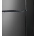 Whirlpool 3.1 Cu Ft Two Door Mini Fridge with Freezer WHR31TS1E, Stainless Steel