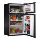 Whirlpool 3.1 Cu Ft Two Door Mini Fridge with Freezer WHR31TS1E, Stainless Steel - 1