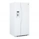 GE Appliances 33 Inch Freestanding Side by Side Refrigerator White - 1