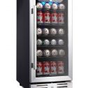 Kalamera 2.8 Cu.ft 15â€ Built-in 96 Can Beverage Cooler with Dual Pane Glass Door