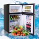 ZOKOP US BCD-90 AC115V/60Hz 90L/3.2CU.FT Household Large Storage Space Refrigerator Double Doors Black for Bedroom Office or Dorm - 1