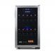 NewAirâ€¯Freestanding 28â€¯Bottle Dual Zone Compressorâ€¯Wine Fridgeâ€¯in Stainless Steel, Adjustable Racks and Exterior Digital Thermostat - 2