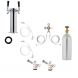 2 Faucet Tower Kegerator Conversion Kit - Stainless Steel Tower - US Sankey D System - 5lb CO2 Tank - 0
