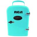 RCA RMIS129-BLUE Mini Retro 6 Can Beverage Refrigerator-Blue - Manufacturer Refurbished