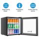 Beverage Refrigerator and Cooler, 60 Can Mini Fridge, Adjustable Removable Shelves, Perfect for Soda Beer or Wine Small Drink Dispenser Machine for Office or Bar (17.5" *17.3" *19.3" ) - 0